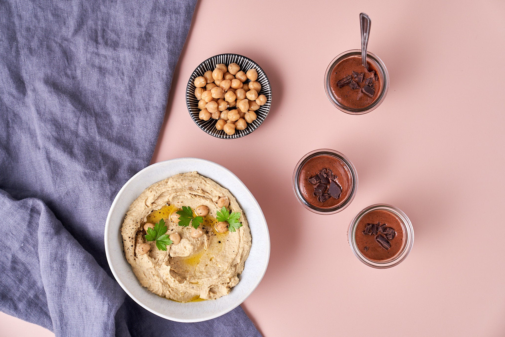 Kichererbsen Dessert Rezept: Vegane Mousse au Chocolat Rezept