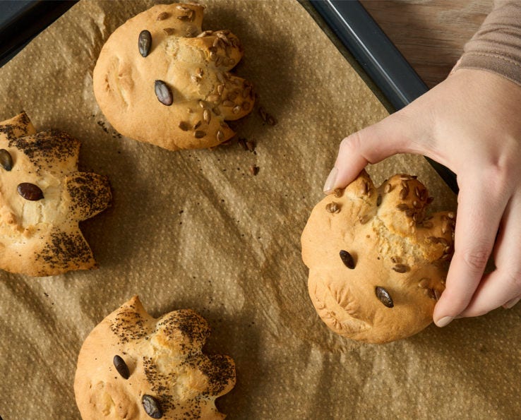 Brotköpfe backen – kreative Brötchen für die Brotdose