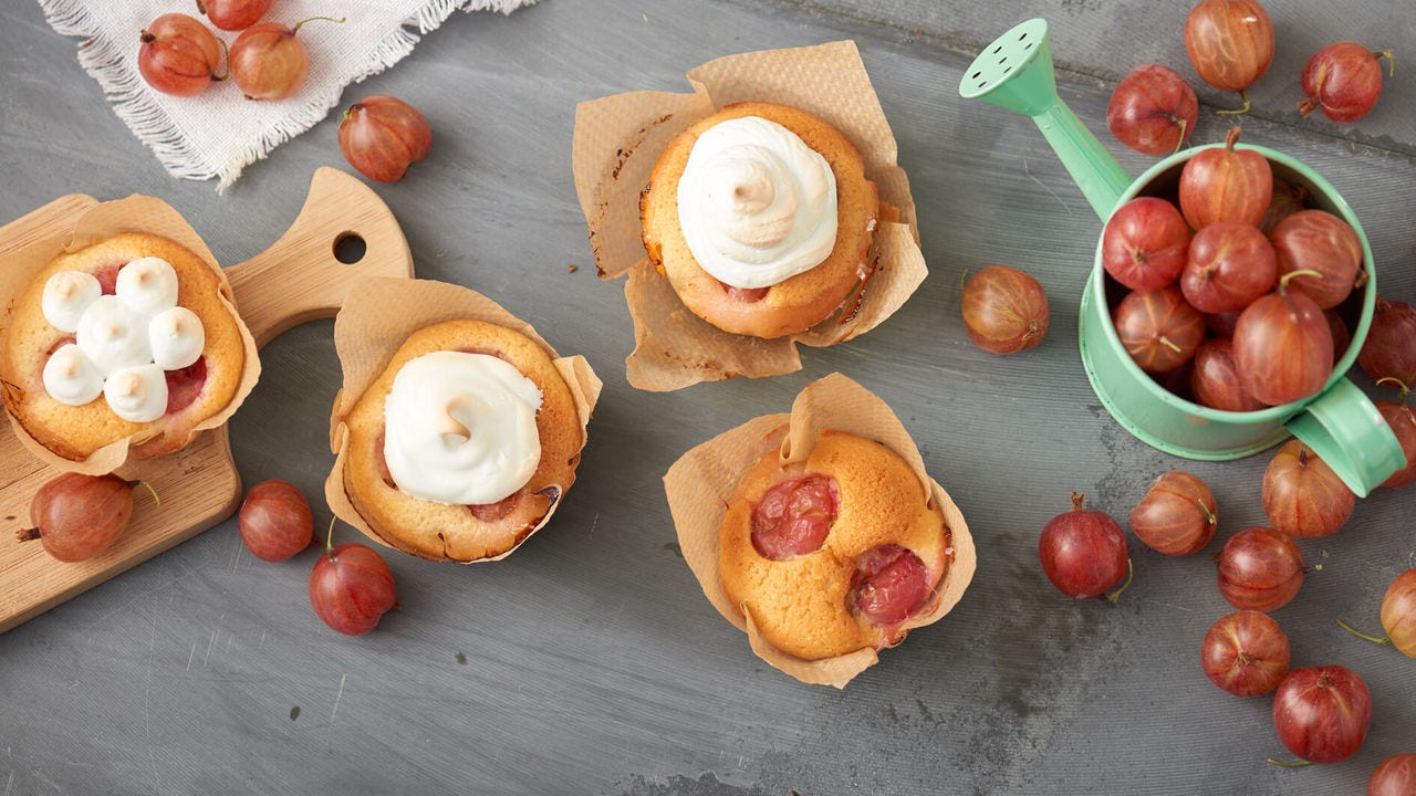 Stachelbeerkuchen mit Baiser: Rezept für köstliche Friands