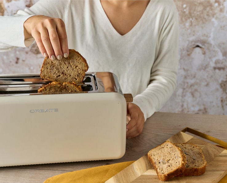 Knuspriges Bananenbrot aus dem Toaster – einfach vorbereitet, jederzeit genießen