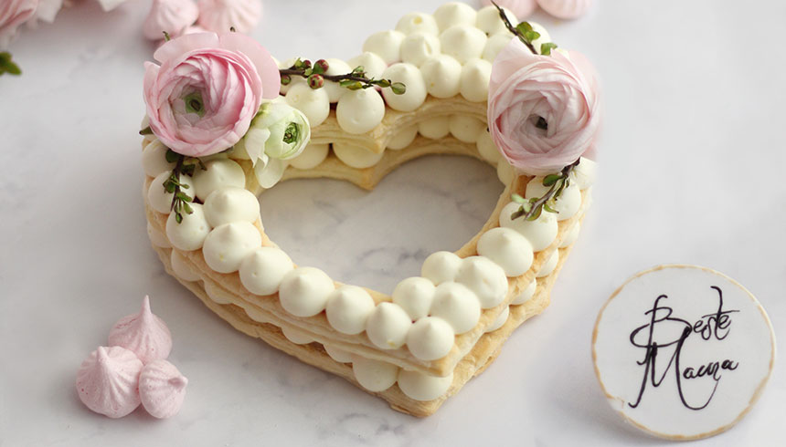 Herzkuchen im Number Cake Stil: Rezept für ein Herz