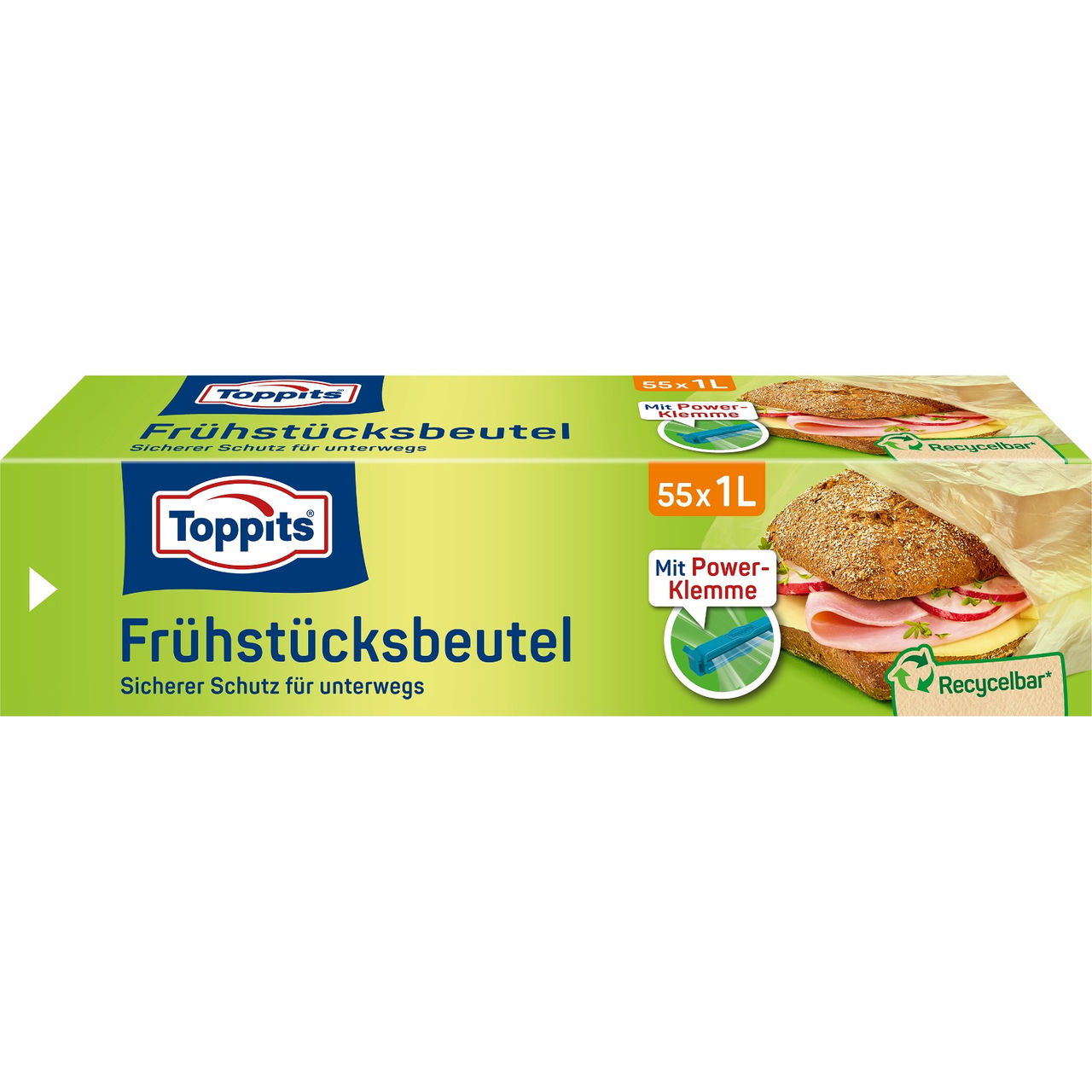 Vorderseite der Verpackung Toppits Frühstücksbeutel