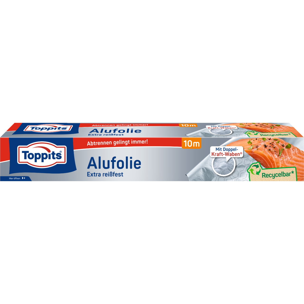 Toppits Alufolie Verpackungsvorderseite 10m