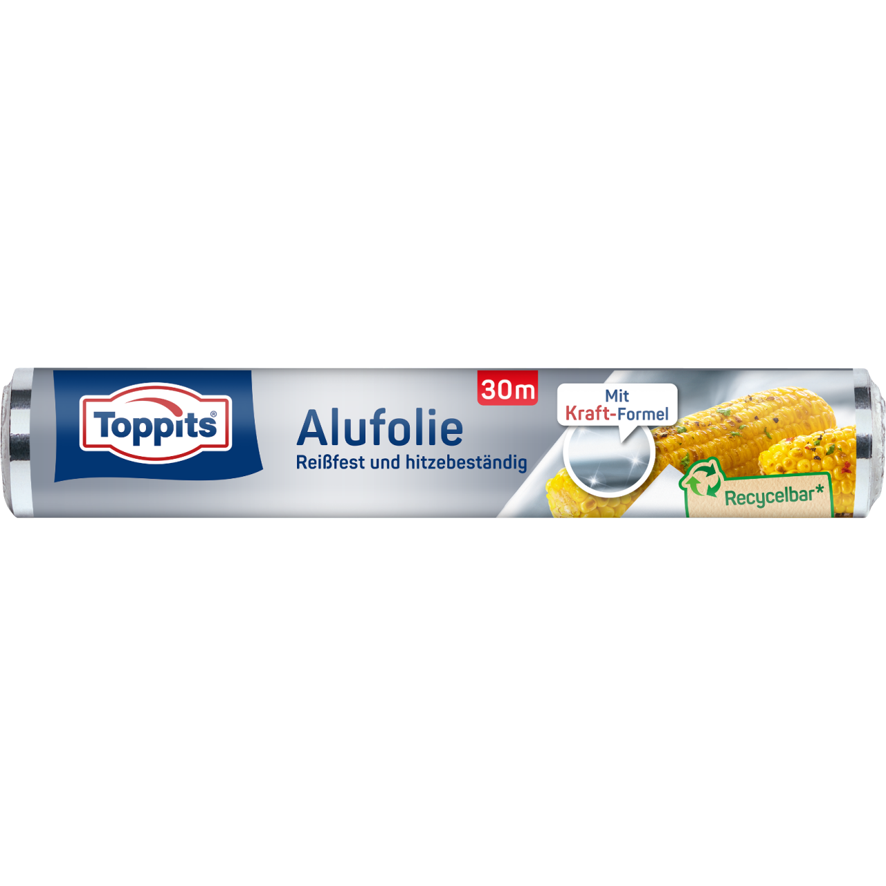 Toppits Alufolie Verpackungsvorderseite Rolle 30m