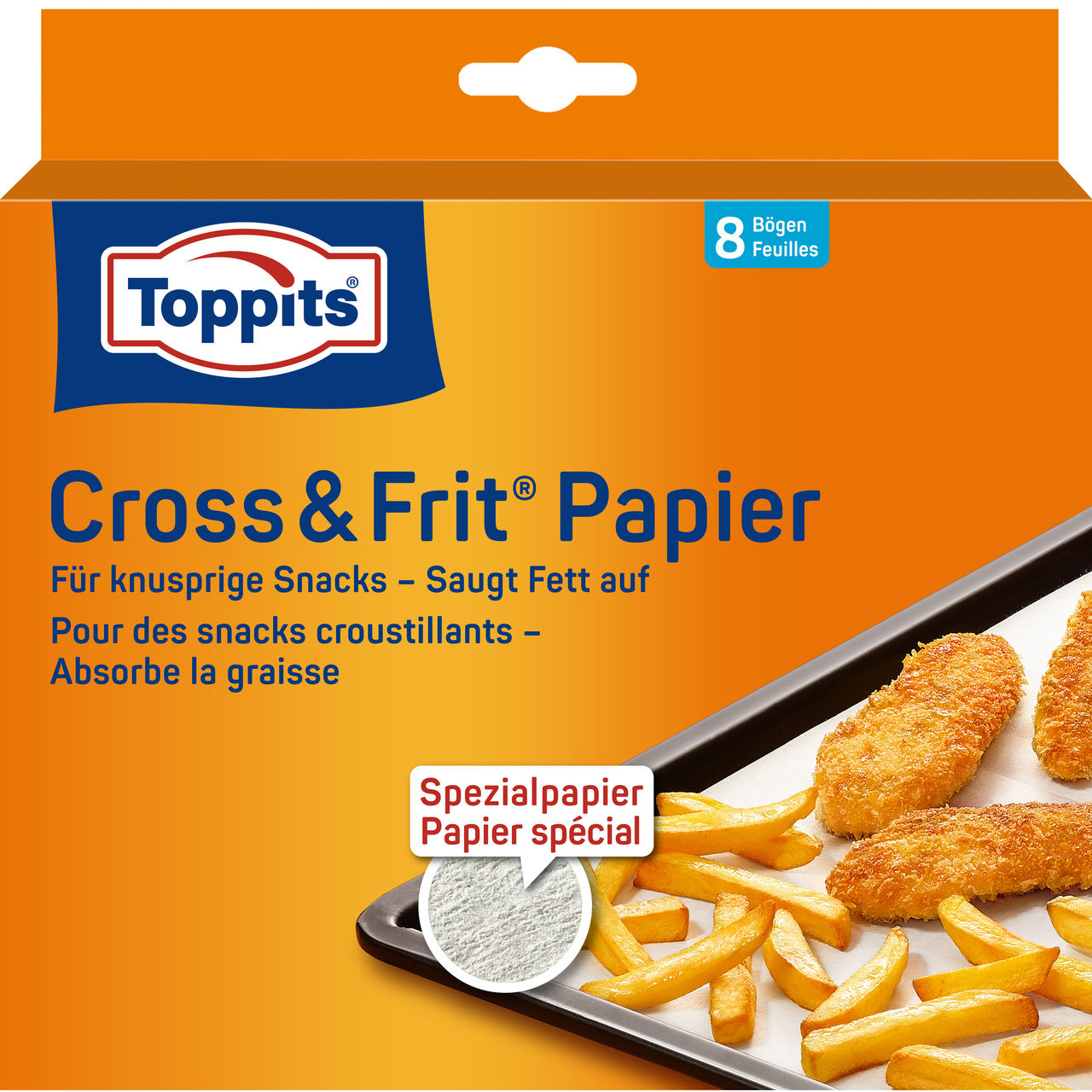 Toppits Cross&Frit Papier Verpackung Vorderseite