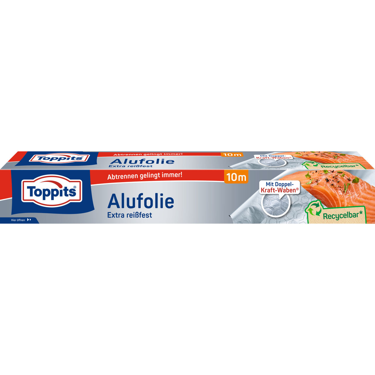 Toppits Alufolie 10m Verpackung Vorderseite