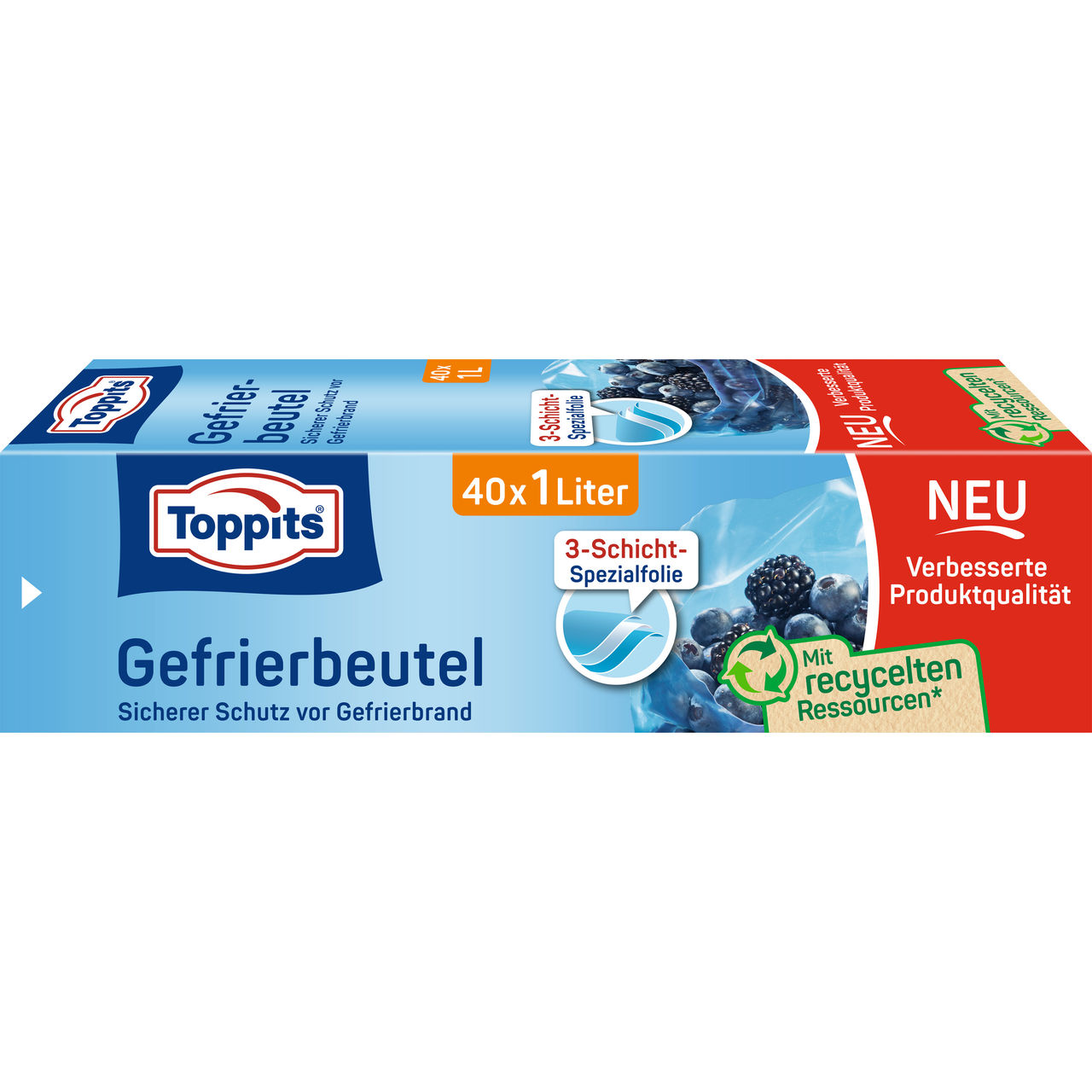 Toppits, Freezing Bag, Freezer Bags Relaunch Austria, 2024, Packshot AT, GS1