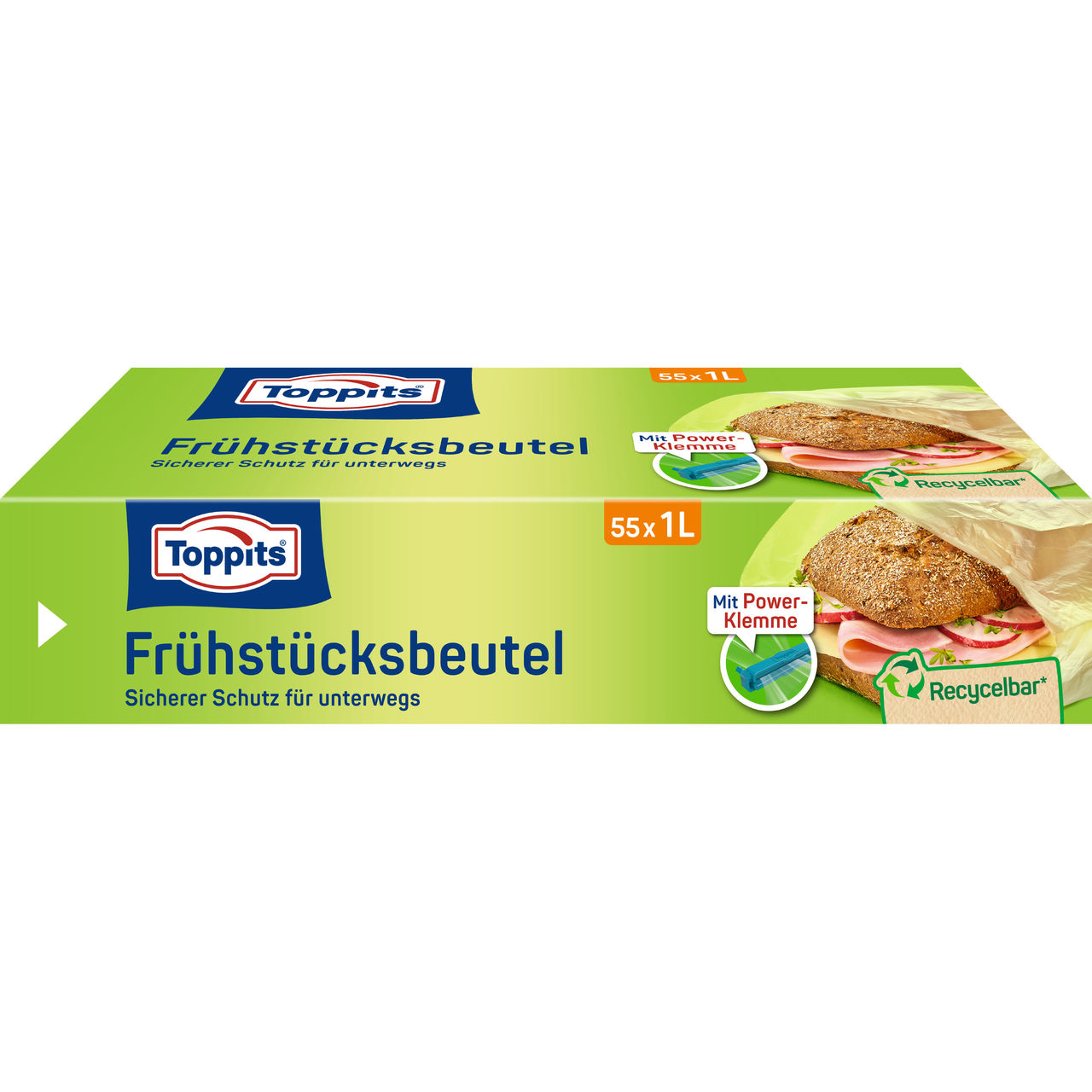 Toppits Frühstücksbeutel 1L Verpackung Vorderseite
