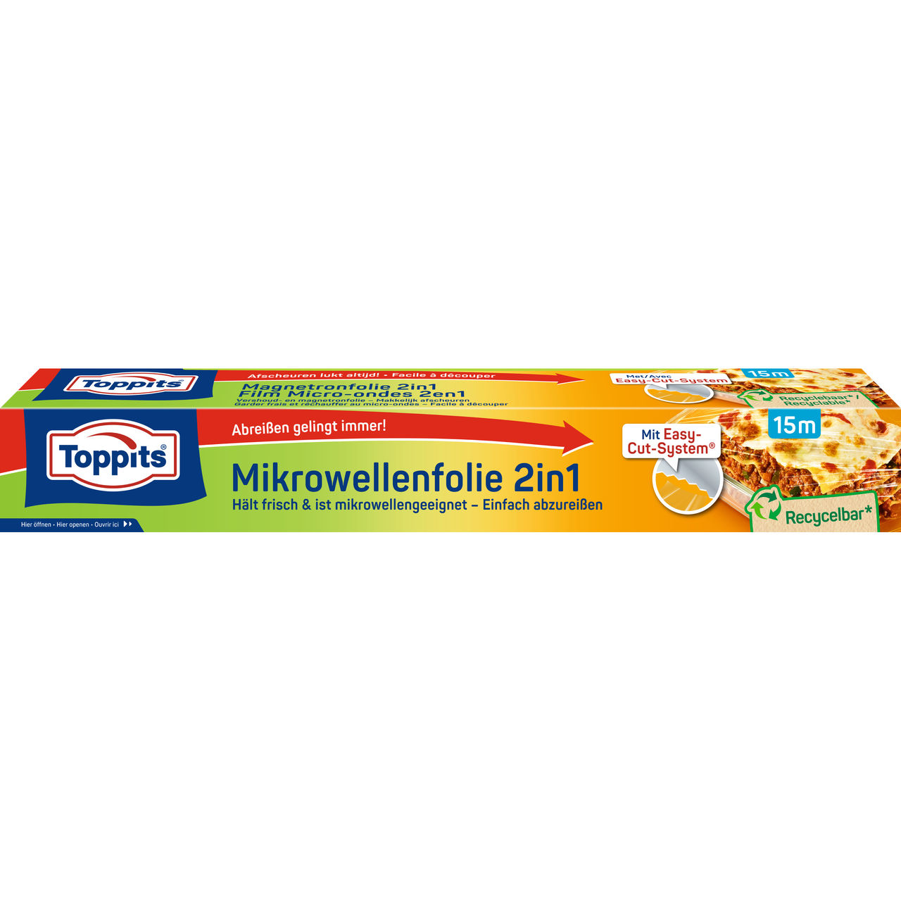 Toppits Mikrowellenfolie 2in1 Verpackung Vorderseite