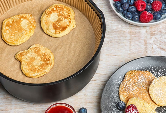 Backpapier für Heissluftfritteusen von Toppits®.