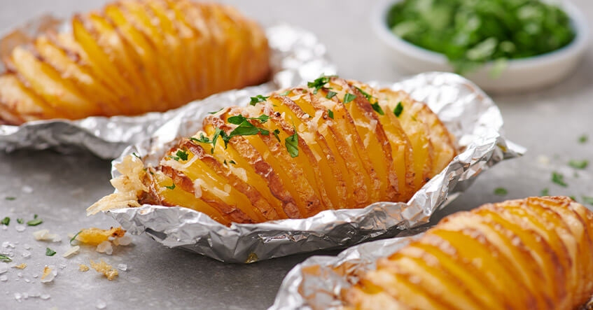 Hasselback Kartoffeln