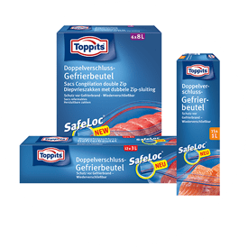 Gefrierbeutel mit Safeloc® von Toppits®