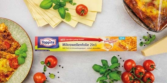 Toppits® Mikrowellenfolie 2in1