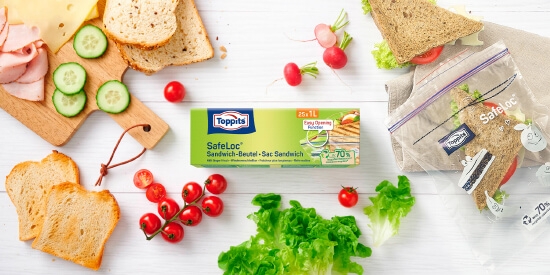 Toppits® Sandwich-Beutel mit SafeLoc®