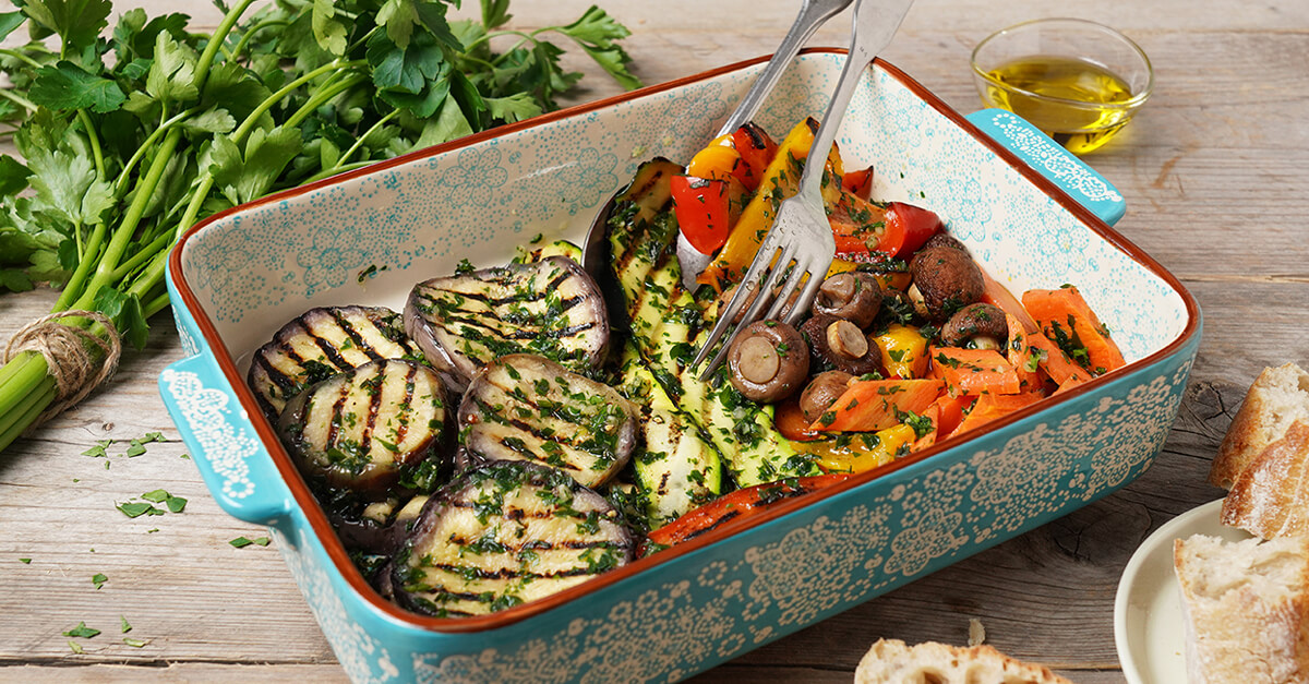 Antipasti aus Grillgemüse
